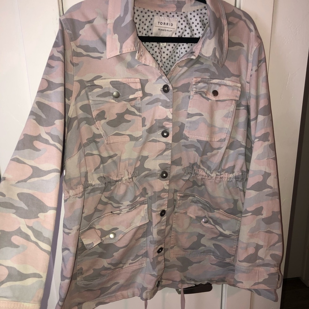 Torrid Pink Camo Utility Jacket